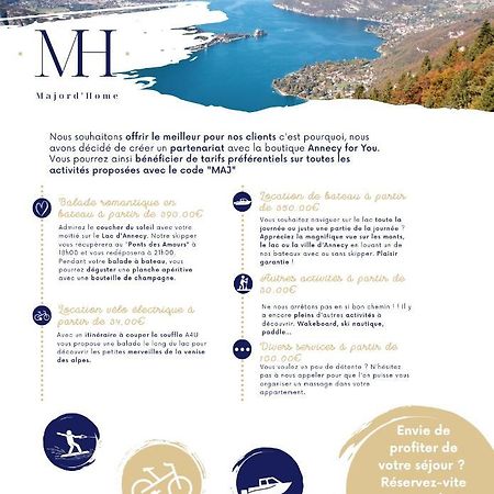 Le Lake - Vue Lac Et Montagne - Majord'Home อานซี ภายนอก รูปภาพ